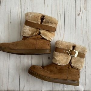 G by Guess Cozy Tan Fur-Lined Women's Boots